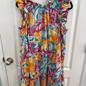 Crown & Ivy Multicolor Ruffle Dress